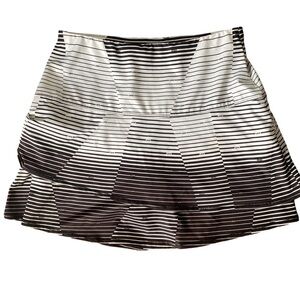 Lucky in Love  Love Skort- S black & white tiered ,